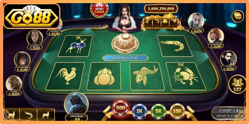 Khám phá sức hút của Bầu Cua Go88