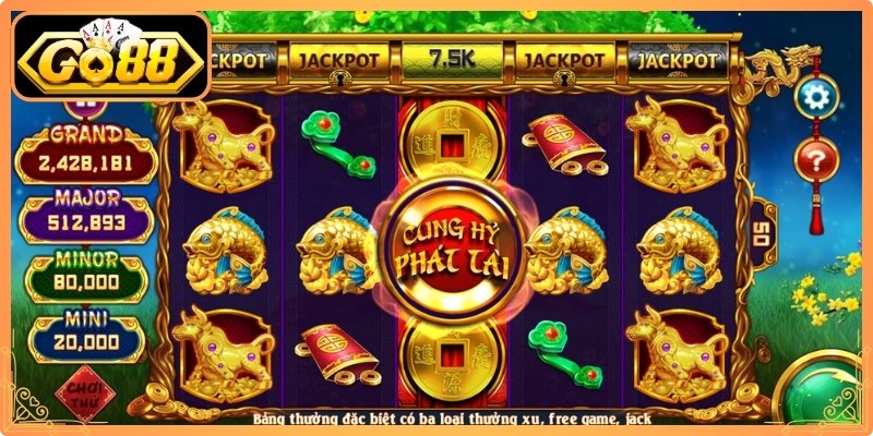 Cung Hỷ Phát Tài Go88 - Game Nổ Hũ Tài Lộc Hấp Dẫn 1 Sức hút đặc biệt của Cung Hỷ Phát Tài Go88