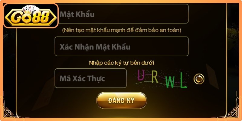 Thao tác tạo tài khoản