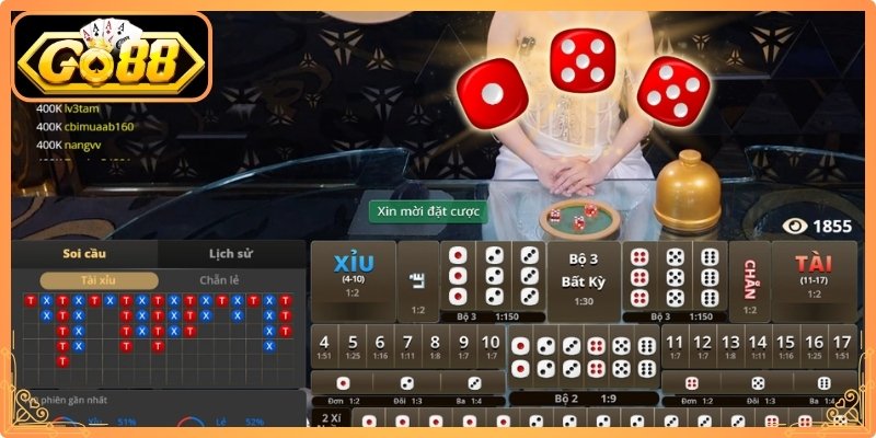 Sicbo Go88 hấp dẫn người chơi